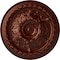 Ekena Millwork Oslo Ceiling Medallion (Fits Canopies up to 7 5/8"), Hnd-Painted Antique Copper, 38 3/8"OD x 2 7/8"P CM38OSACS - alternate 1